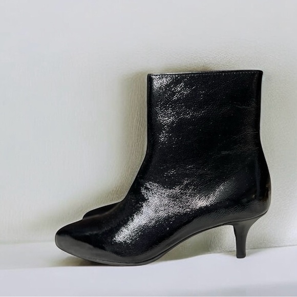🌻NEW w.box La Canadienne "Davis" Black Leather Ankle Boots Size 6 - Picture 2 of 12